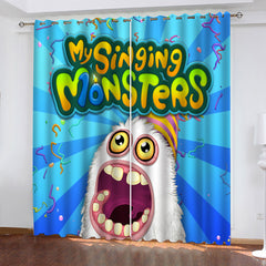 My Singing Monsters #1 Blackout Curtain for Living Room Bedroom Window Treatment