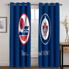 Winnipeg Jets  Hockey League Blackout Curtains Drapes For Window Treatment Set