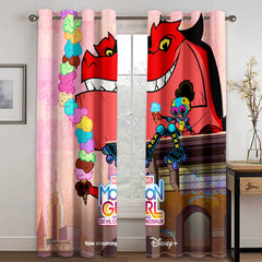 Moon Girl and Devil Dinosaur #1 Blackout Curtain for Living Room Bedroom Window Treatment