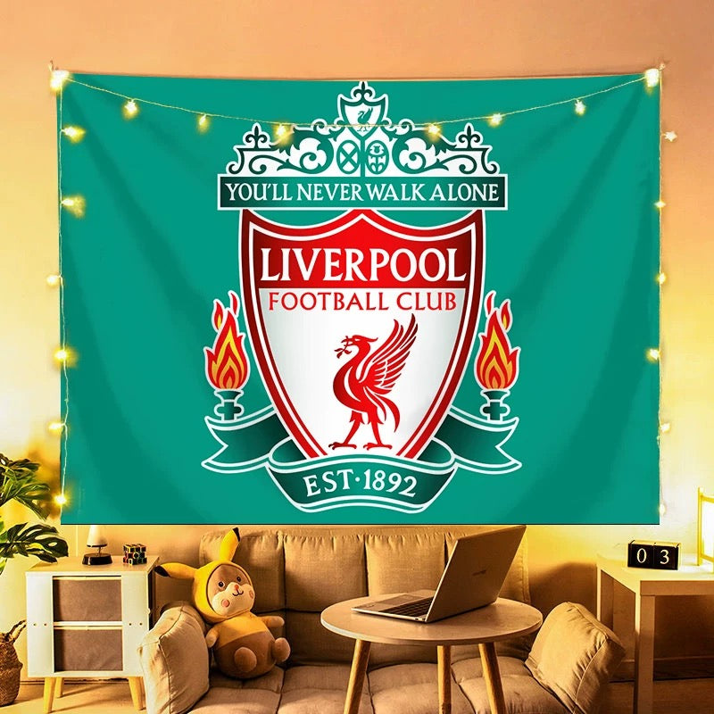 2025 New Liverpool Football Club Wall Decor Hanging Tapestry Home Bedroom Living Room Decoration Wall Decor