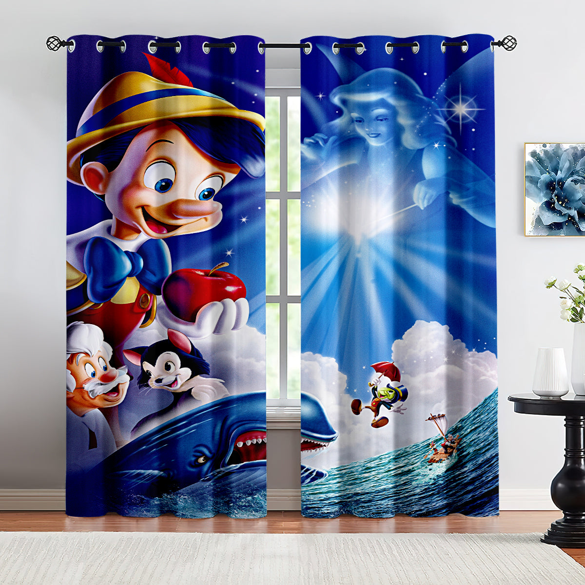 2024 NEW 2022 Pinocchio Curtains Blackout Window Drapes