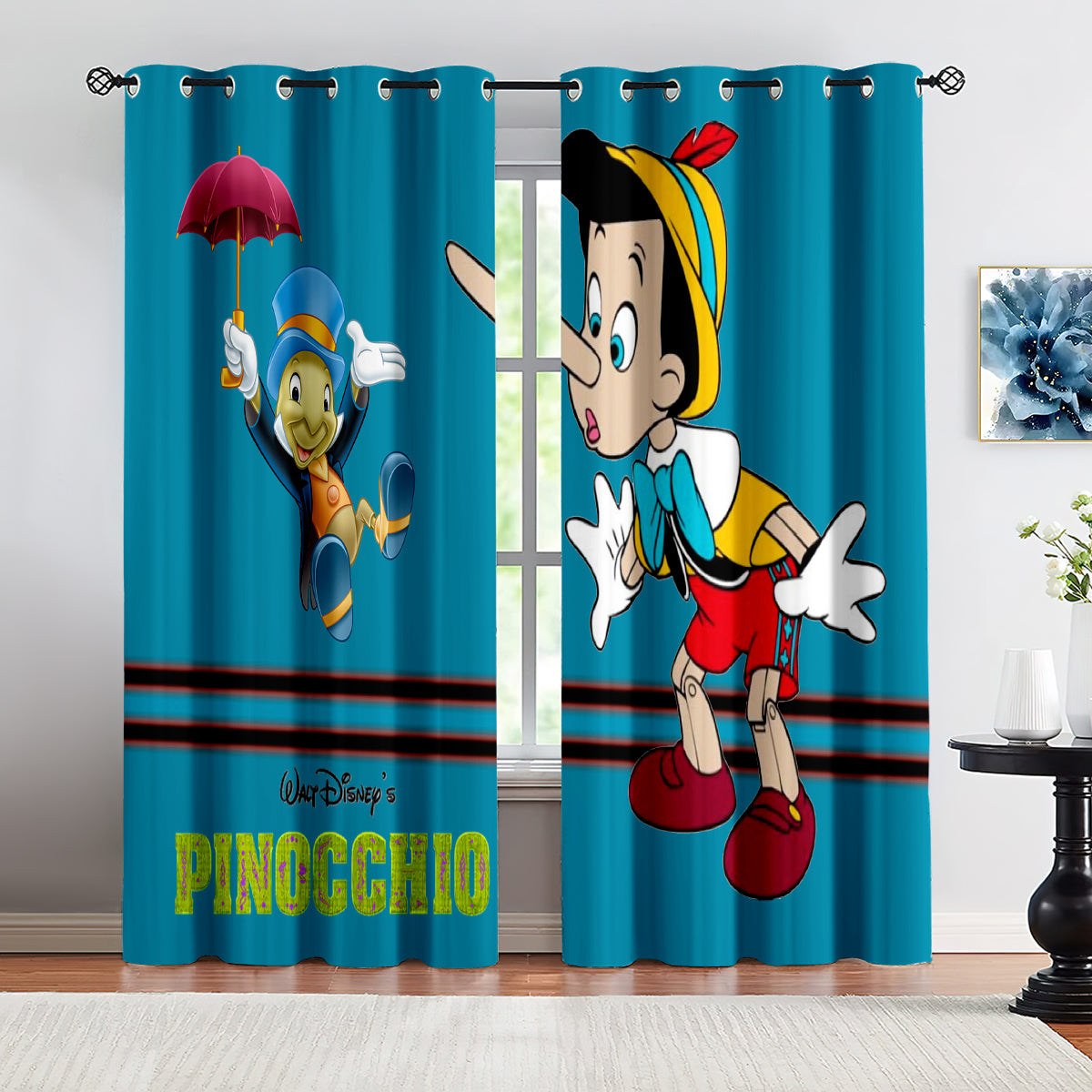 2024 NEW 2022 Pinocchio Curtains Blackout Window Drapes