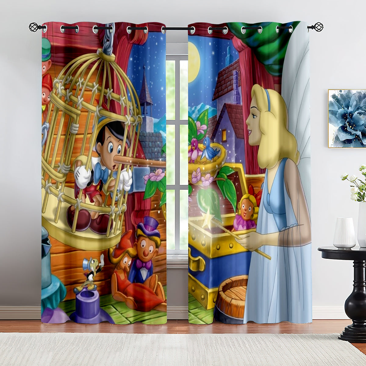 2024 NEW 2022 Pinocchio Curtains Blackout Window Drapes