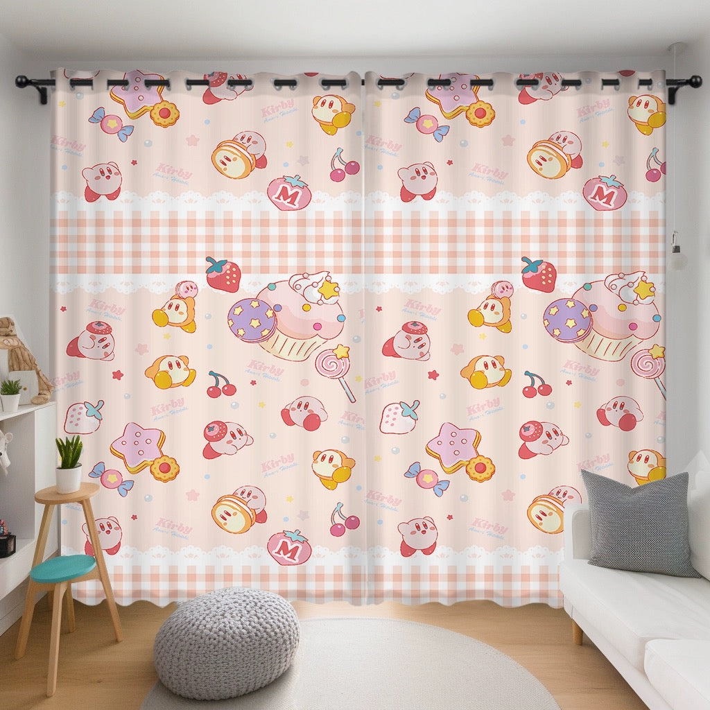 2024 NEW Kirby Curtains Pattern Blackout Window Drapes