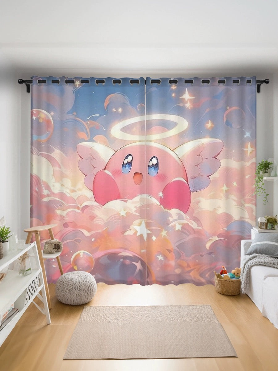 2024 NEW Kirby Curtains Pattern Blackout Window Drapes