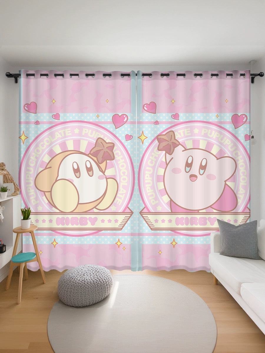 2024 NEW Kirby Curtains Pattern Blackout Window Drapes