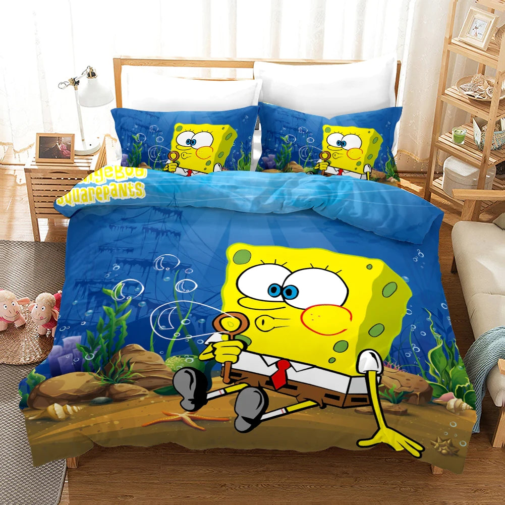 2024 NEW SpongeBob SquarePants Bedding Set Duvet Cover