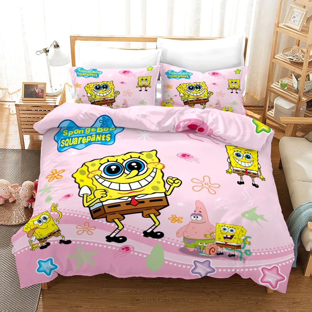 2024 NEW SpongeBob SquarePants Bedding Set Duvet Cover