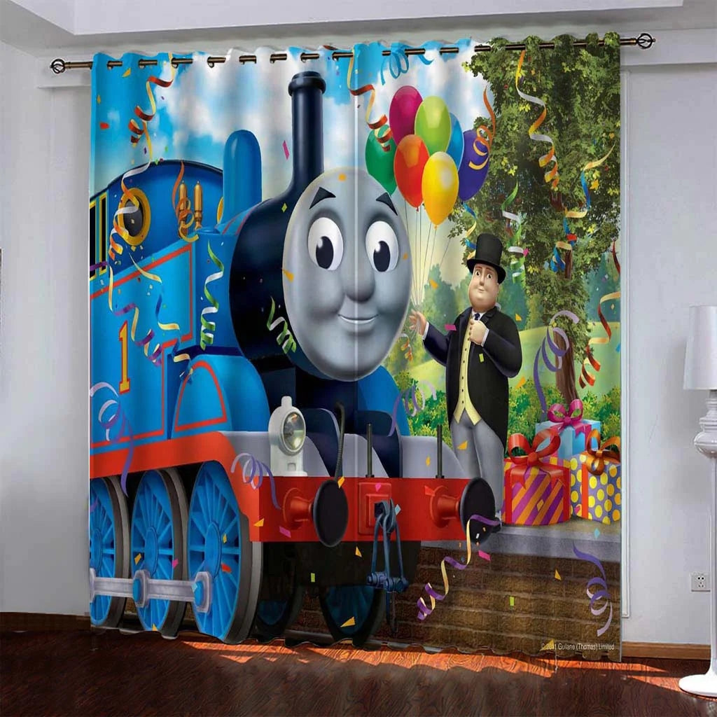 2024 NEW Thomas & Friends Curtains Pattern Blackout Window Drapes