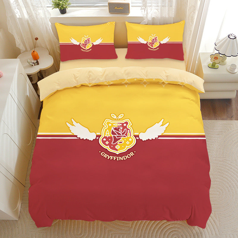 2025 NEW Hogwarts Duvet Cover Quilt Case Pillowcase Bedding Set Without Filler