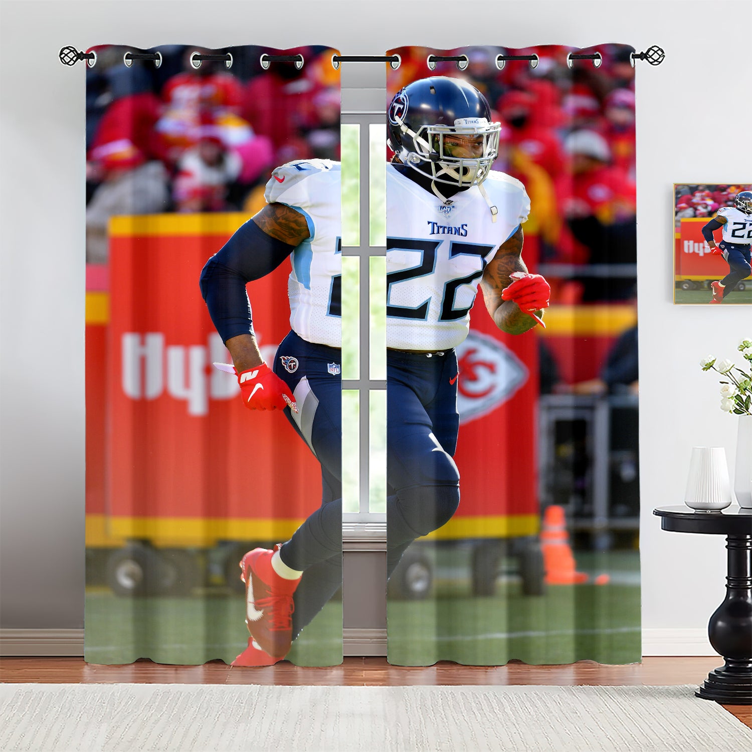 Derrick Henry Blackout Curtains Drapes for Window Treatment Set