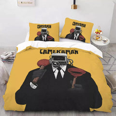 2025 NEW Skibidi Toilet Bedding Set Quilt Duvet Covers Bedding Sets