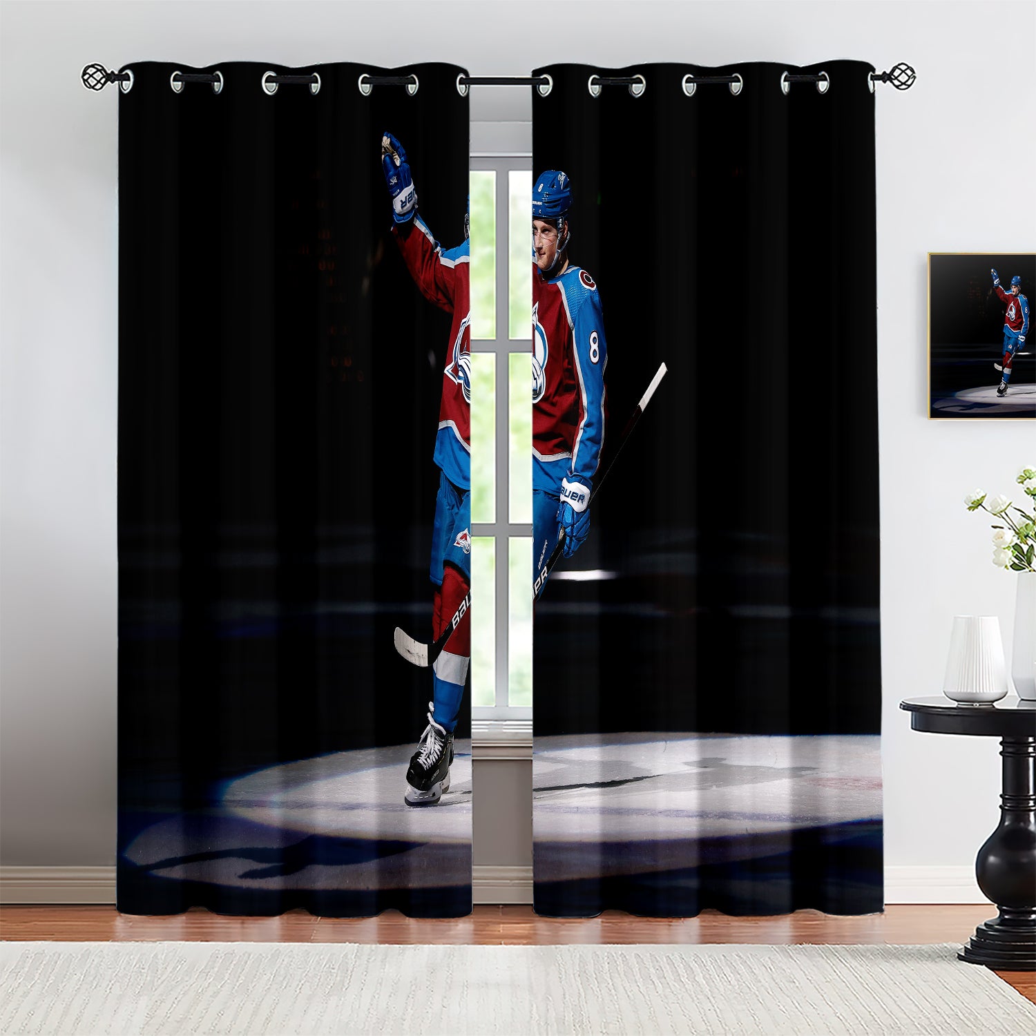 Cale Makar Blackout Curtains Drapes for Window Treatment Set