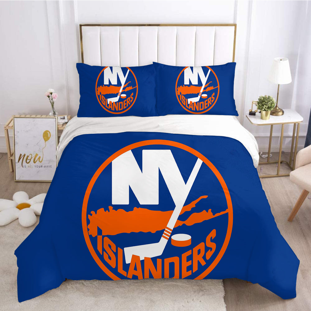 New York Islanders Hockey League 3D Printed Duvet Cover Quilt Cover Pillowcase Bedding Set Bed Linen Home Decor
