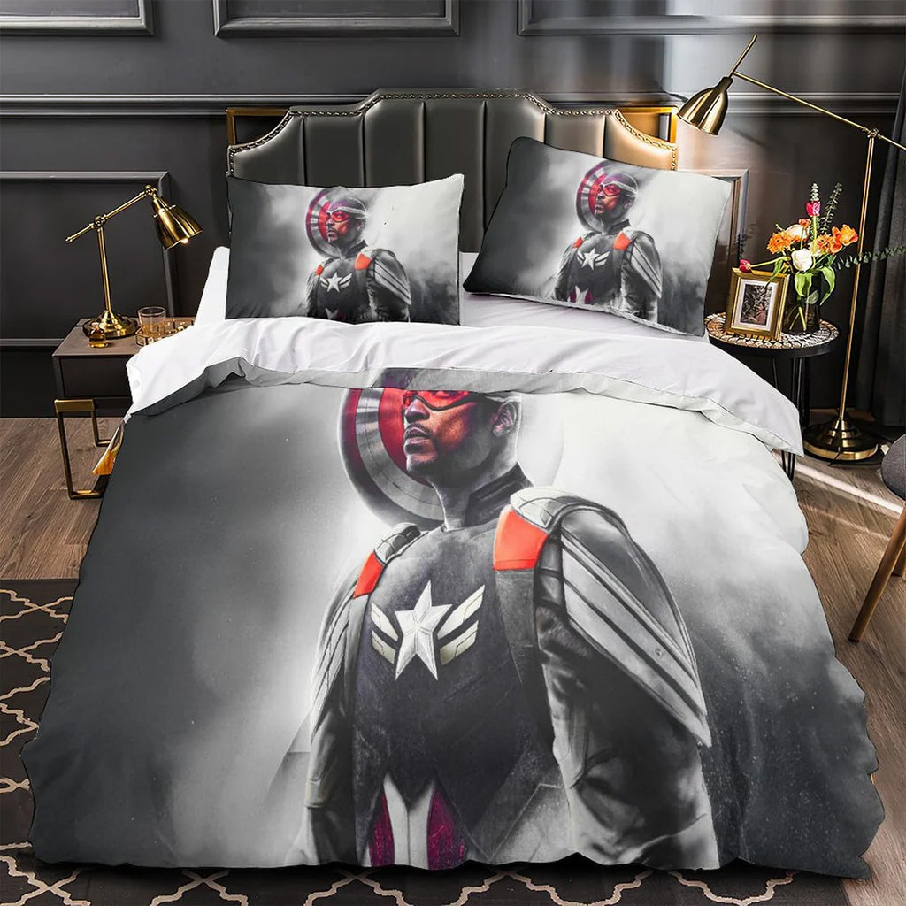 2025 NEW Captain America Brave New World Bedding Set Quilt Duvet Covers Bedding Sets