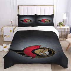 Ottawa Senators Hockey League Duvet Cover Quilt Case Pillowcase