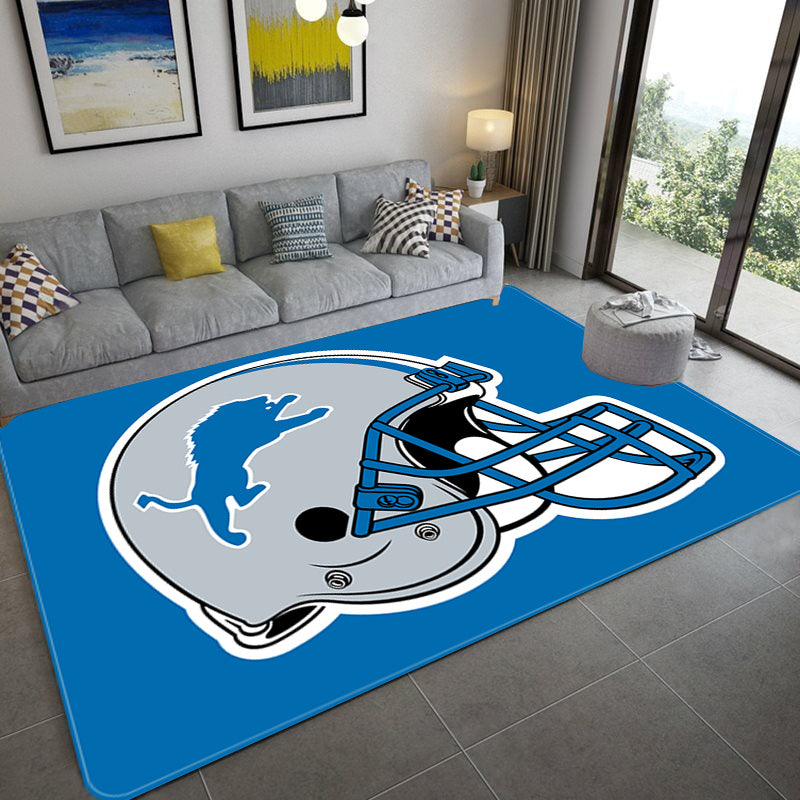 Detroit Lions Football League Carpet Living Room Bedroom Mats Kitchen Bathroom Rugs