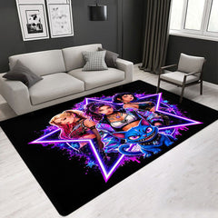 Kpop Demon Hunters Carpet Living Room Bedroom Mats Kitchen Bathroom Rugs