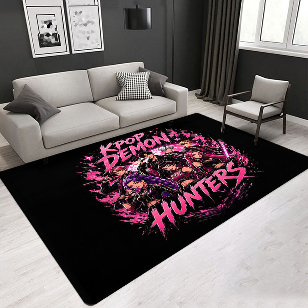 Kpop Demon Hunters Carpet Living Room Bedroom Mats Kitchen Bathroom Rugs