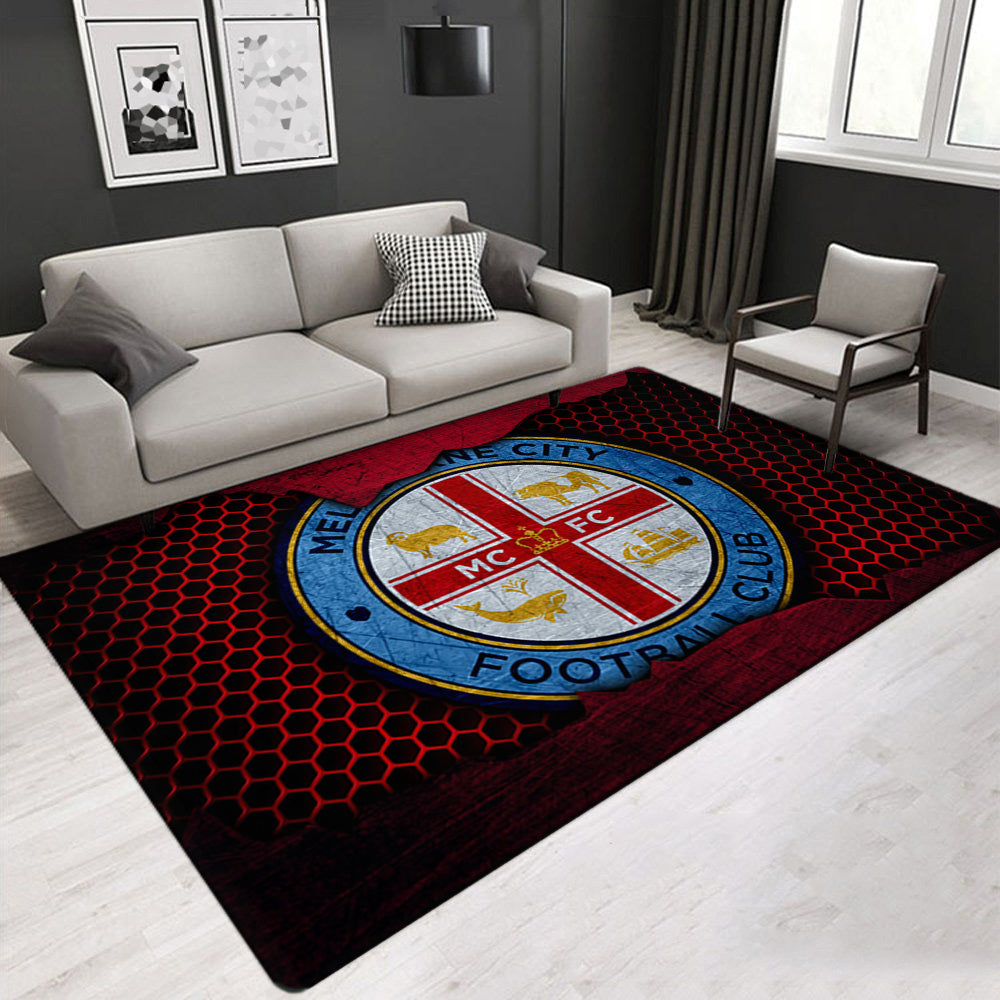 Melbourne City FC Soccer Carpet Living Room Bedroom Sofa Rug Door Mats