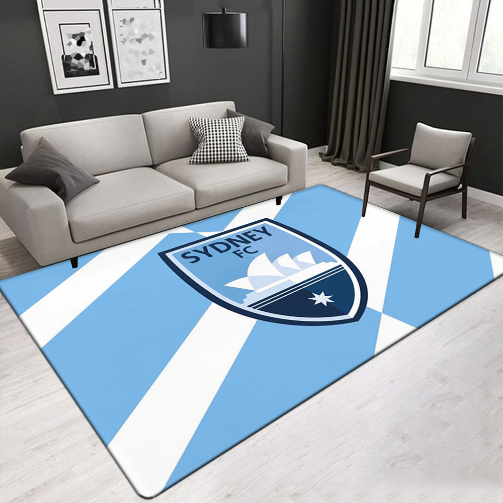 Sydney FC Soccer Carpet Living Room Bedroom Sofa Rug Door Mats