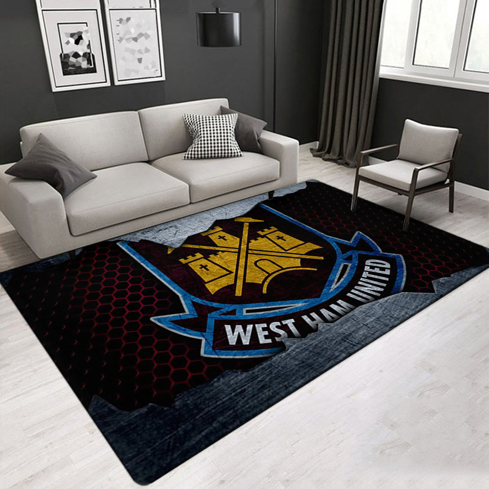West Ham United Soccer Carpet Living Room Bedroom Mats Kitchen Bathroom Rugs