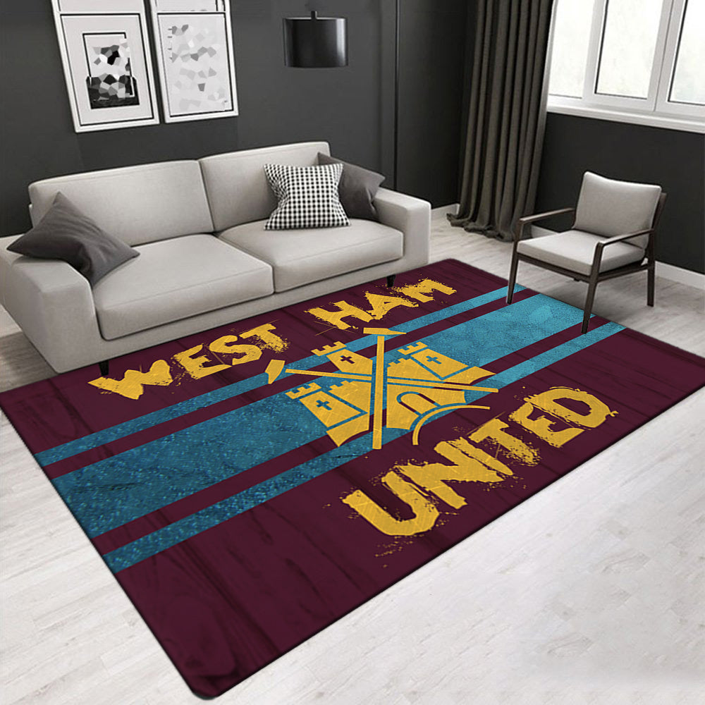 West Ham United Soccer Carpet Living Room Bedroom Mats Kitchen Bathroom Rugs