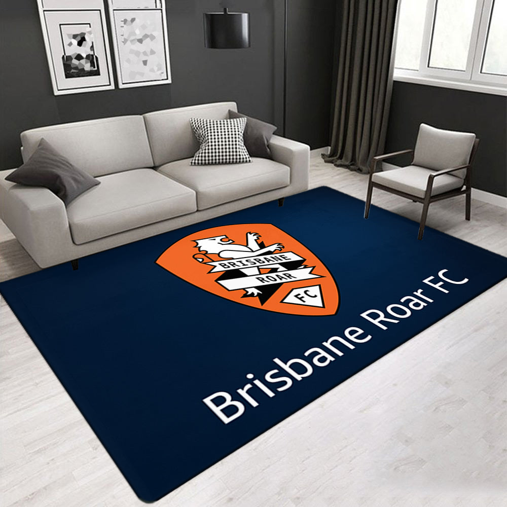 Brisbane Roar Soccer Carpet Living Room Bedroom Sofa Rug Door Mats