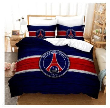2025 NEW  Paris Saint Germain Football Club Bedding Set Quilt Duvet Covers Bedding Sets Without Filler