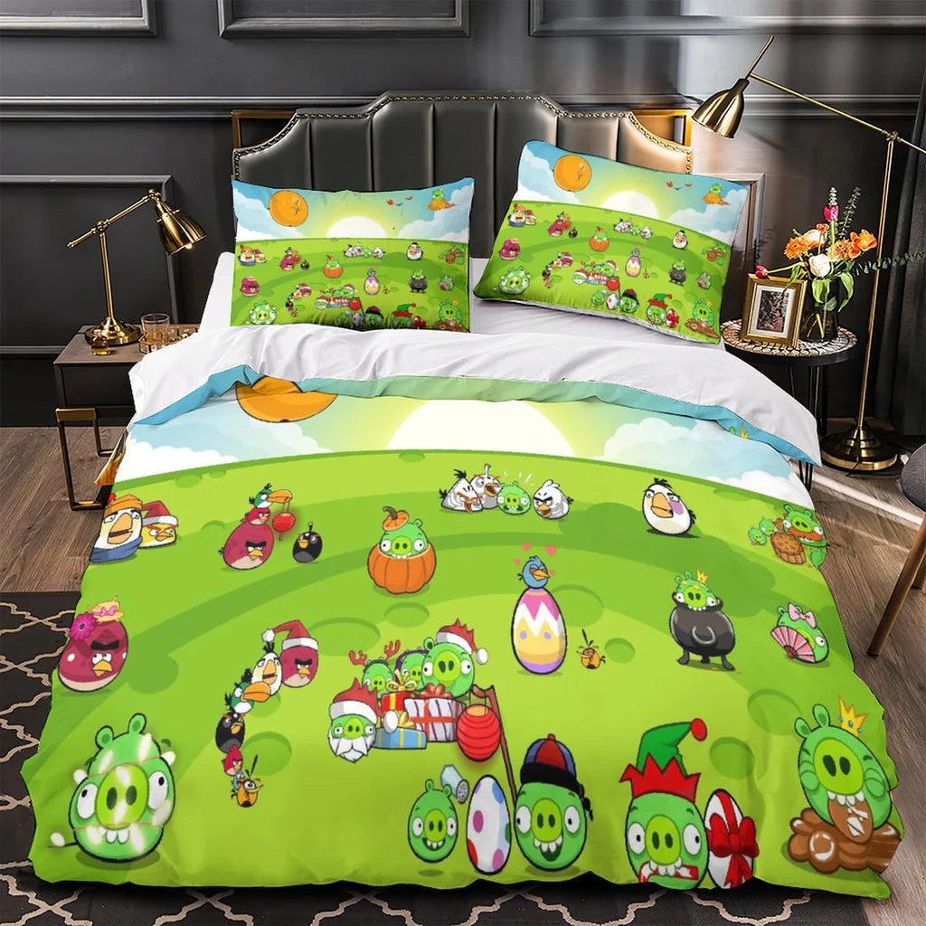 2025 NEW Angry Birds Bedding Set Quilt Duvet Covers Bedding Sets