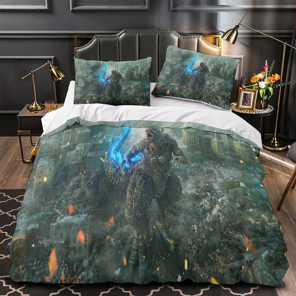 2025 NEW Godzilla Minus One Bedding Set Quilt Duvet Covers Bedding Sets