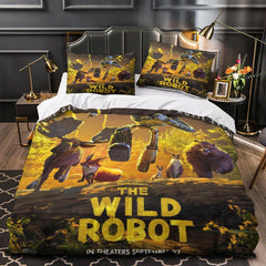 2025 NEW The Wild Robot Bedding Set Quilt Duvet Covers Bedding Sets