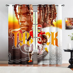Tyreek Hill Blackout Curtains Drapes for Window Treatment Set