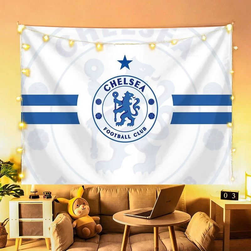 2025 New Chelsea Football Club Wall Decor Hanging Tapestry Home Bedroom Living Room Decoration Wall Decor