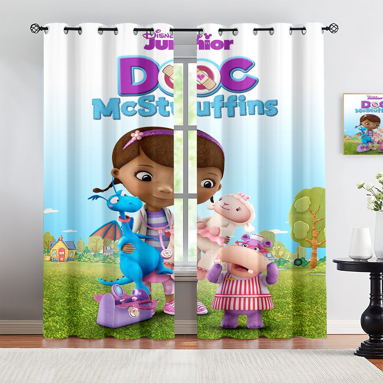 Doc McStuffins Blackout Curtains Drapes for Window Treatment Set