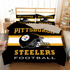 Pittsburgh Steelers Football League Duvet Cover Quilt Cover Pillowcase Bedding Set