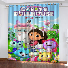 Gabbys Dollhouse #1 Blackout Curtain for Living Room Bedroom Window Treatment