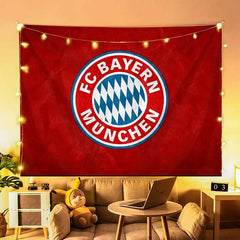 2025 New Bayern Munich Football Club Wall Decor Hanging Tapestry Home Bedroom Living Room Decoration Wall Decor