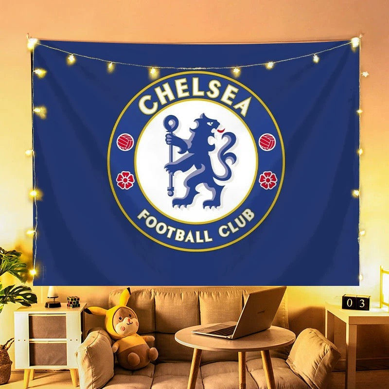 2025 New Chelsea Football Club Wall Decor Hanging Tapestry Home Bedroom Living Room Decoration Wall Decor