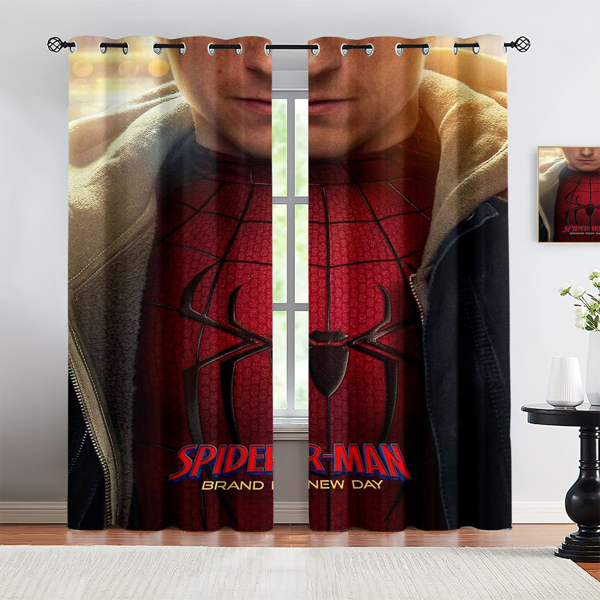 2026 Spiderman Brand New Day  Blackout Curtains Drapes For Window Treatment Set