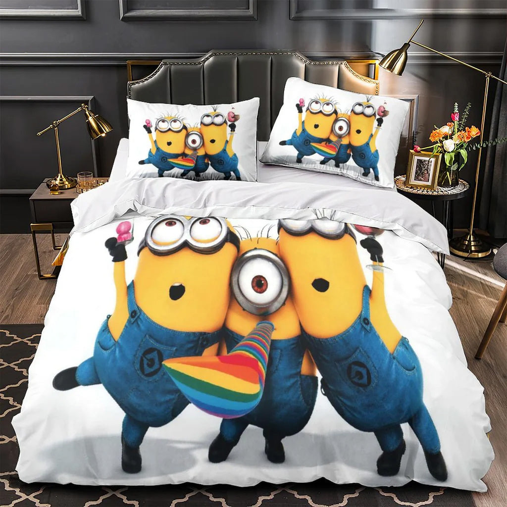 2025 NEW Despicable Me 4 Bedding Set Quilt Duvet Covers Bedding Sets
