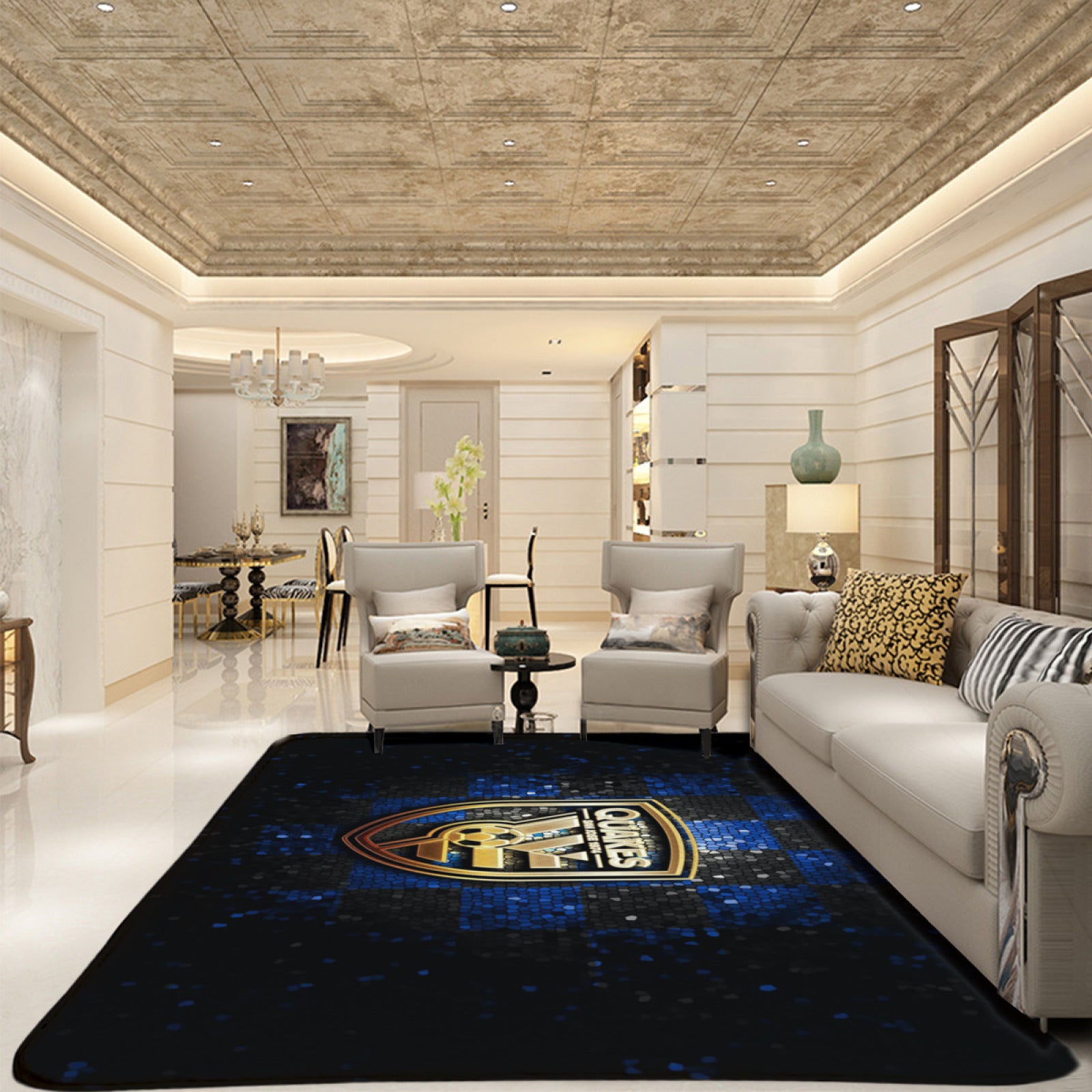 San Jose Soccer Earthquakes Carpet Living Room Bedroom Mats Kitchen Bathroom Rugs