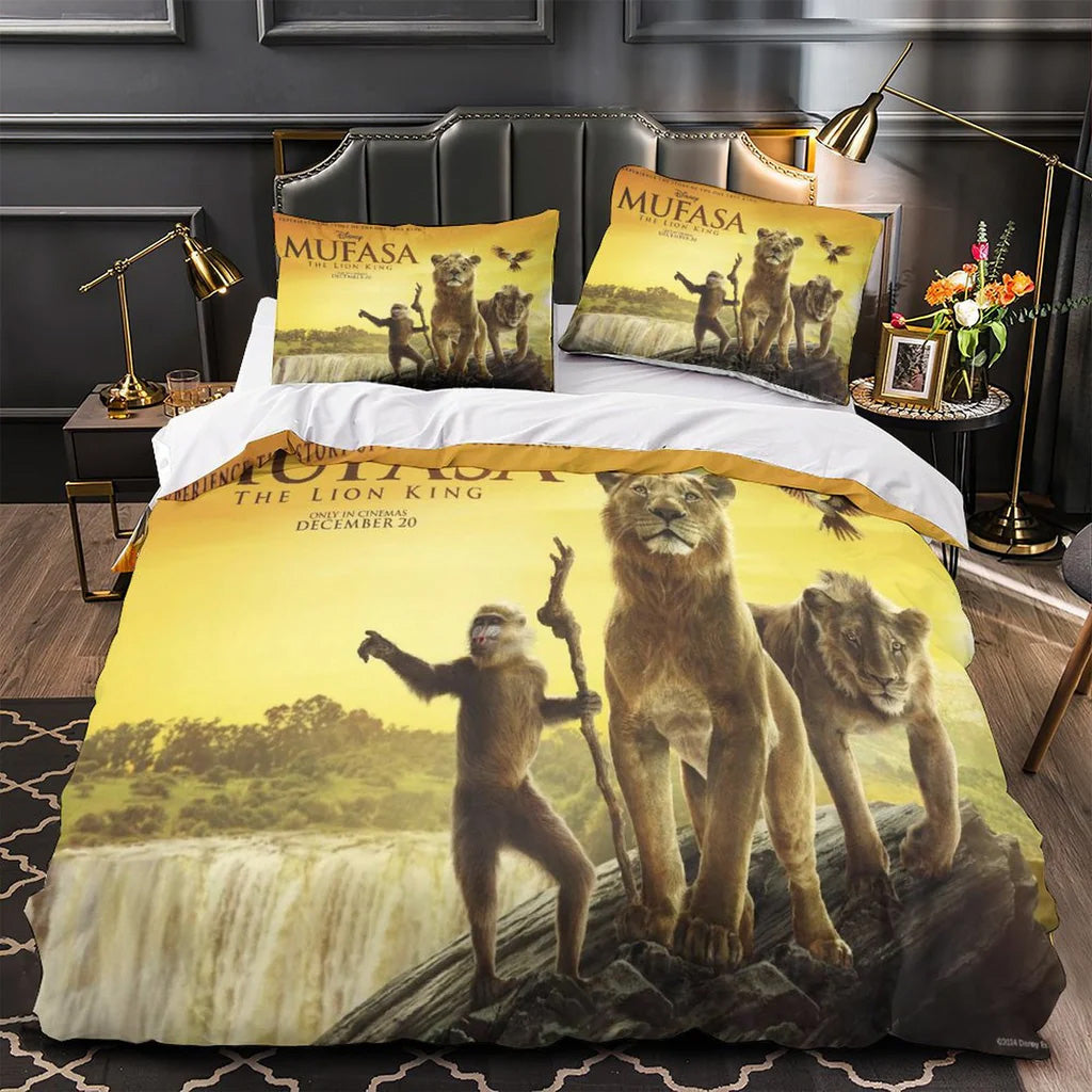 2025 NEW Mufasa The Lion King Bedding Set Quilt Duvet Covers Bedding Sets