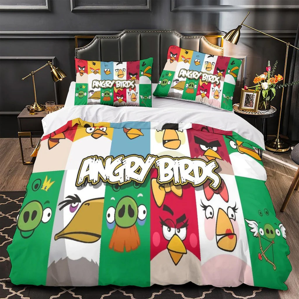 2025 NEW Angry Birds Bedding Set Quilt Duvet Covers Bedding Sets