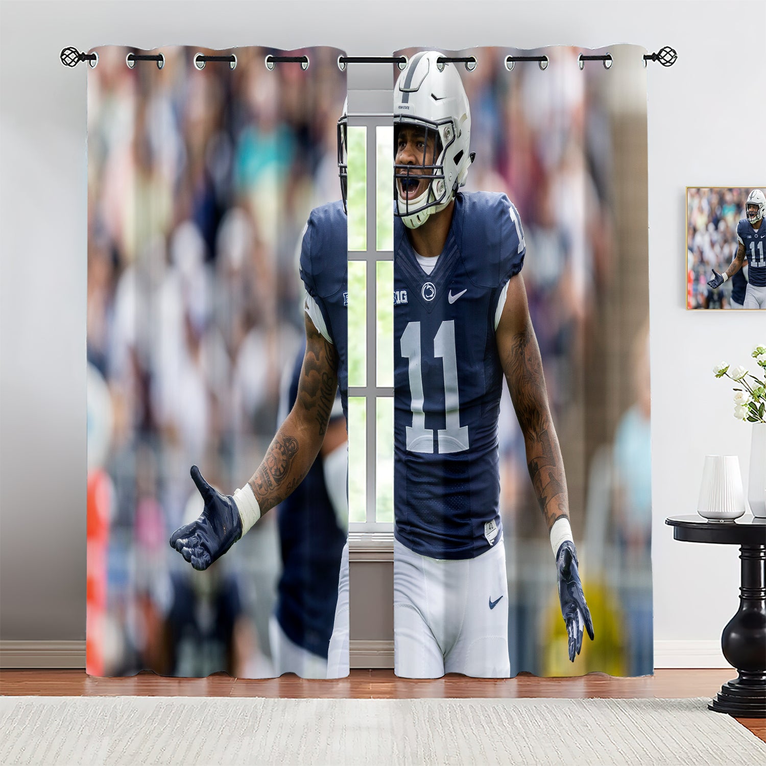 Micah Parsons Blackout Curtains Drapes for Window Treatment Set