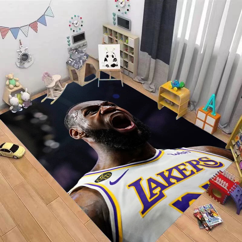 Lakers LeBron Raymone James Carpet Living Room Bedroom Mats Kitchen Bathroom Rugs