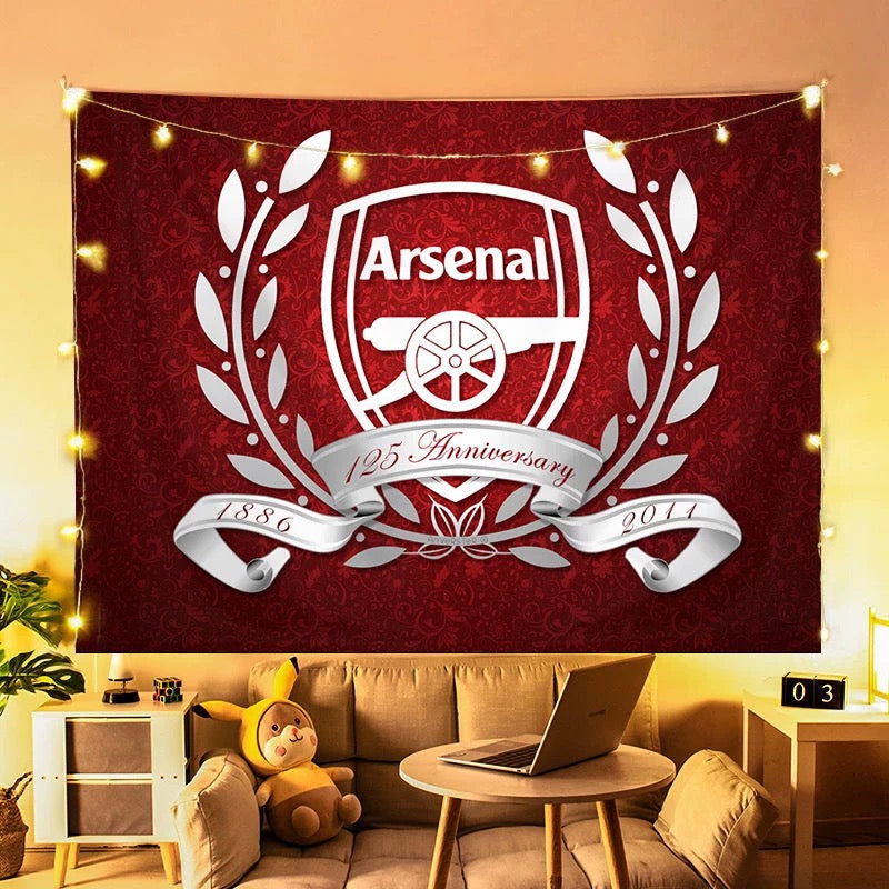 2025 New Arsenal Football Club Wall Decor Hanging Tapestry Home Bedroom Living Room Decoration Wall Decor