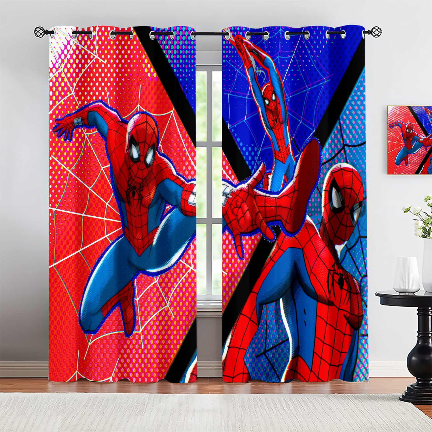 2026 Spiderman Brand New Day  Blackout Curtains Drapes For Window Treatment Set