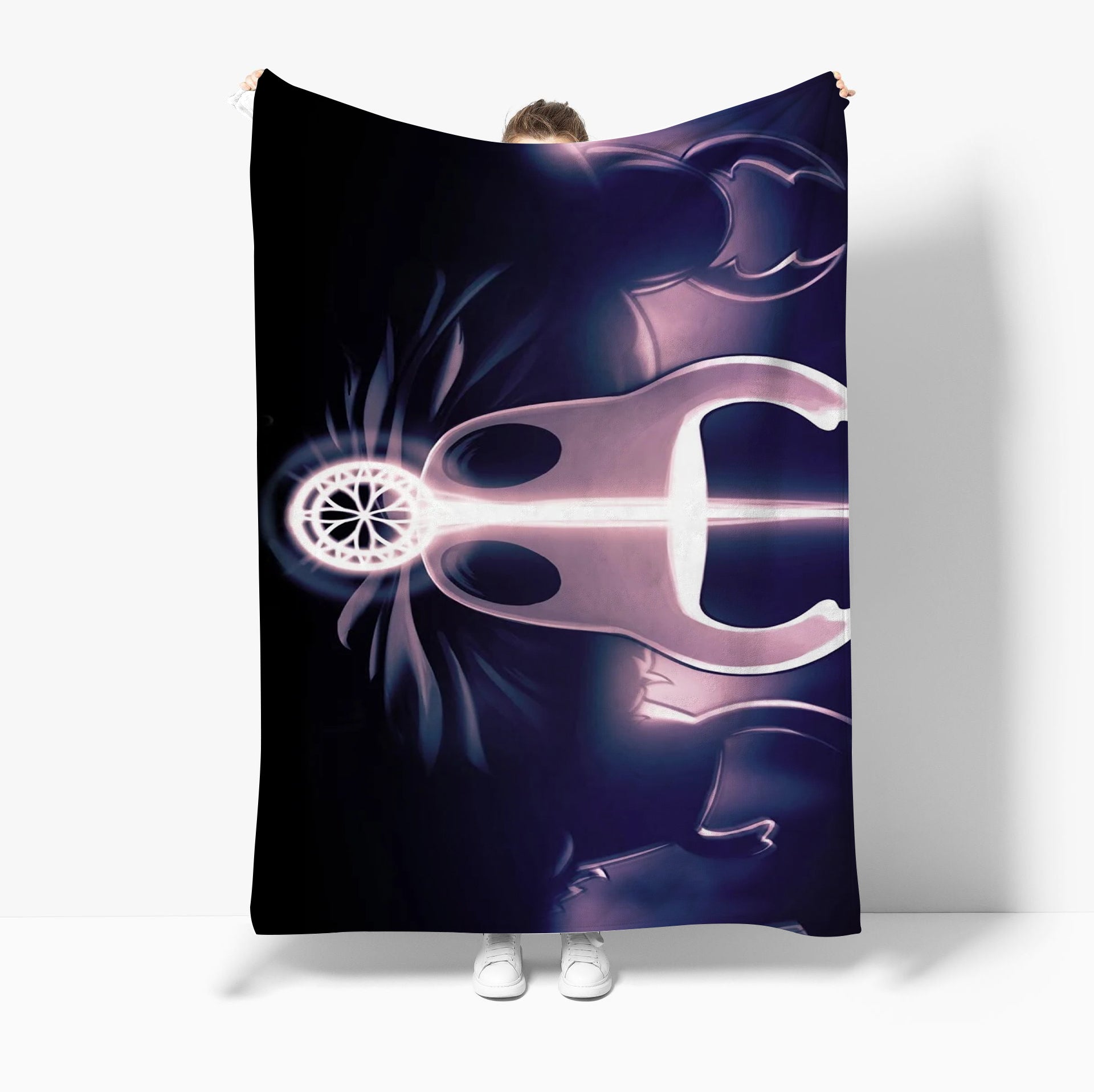 The Hollow Knight 3D Printed Plush Blanket Flannel Fleece Throw Warm Gift for Kids Adults Home Office