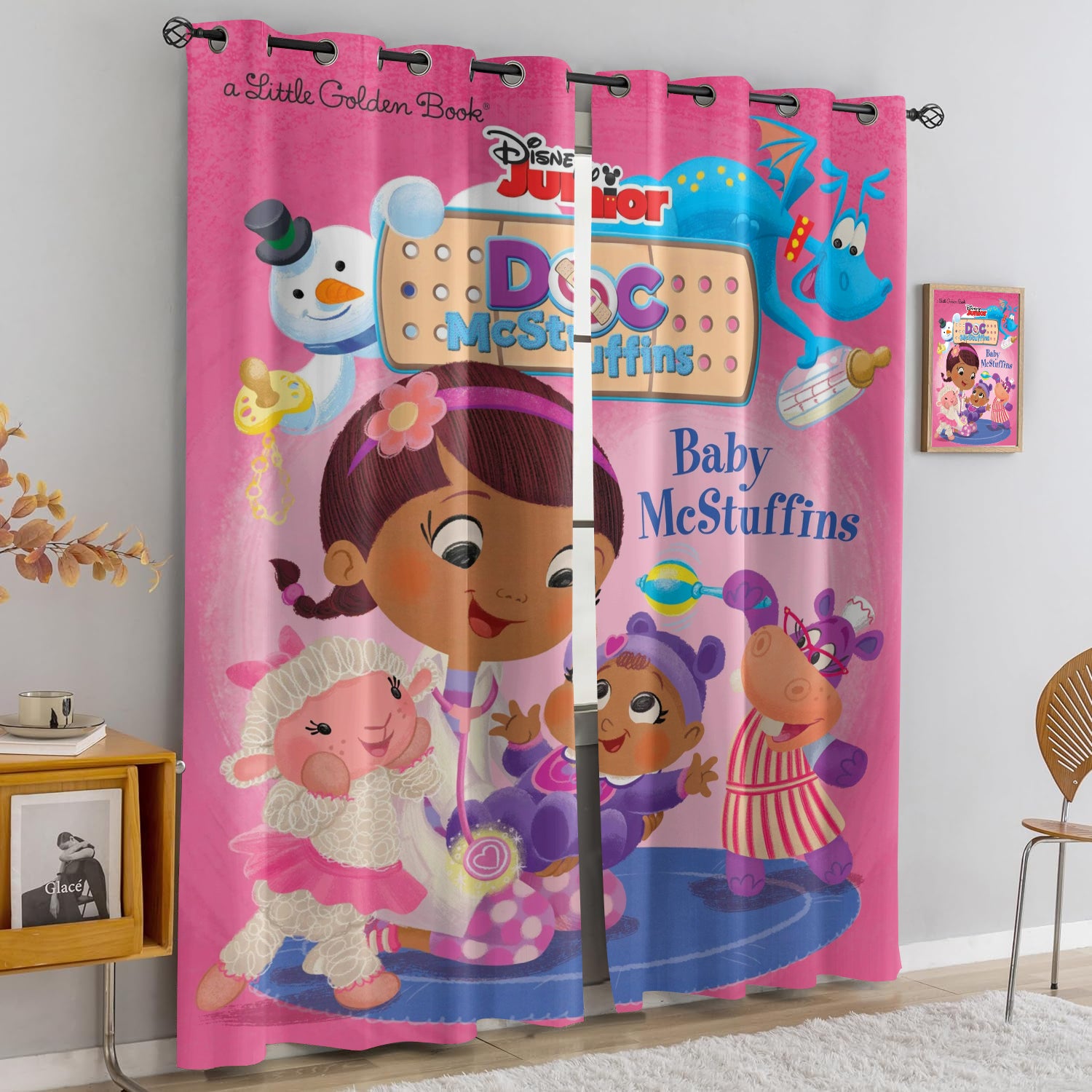 Doc McStuffins Blackout Curtains Drapes for Window Treatment Set